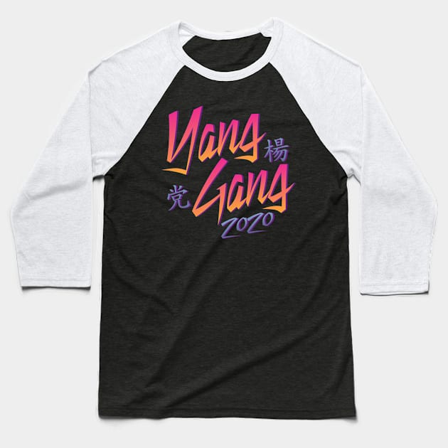 Yang Gang 2020 Baseball T-Shirt by Flippin' Sweet Gear